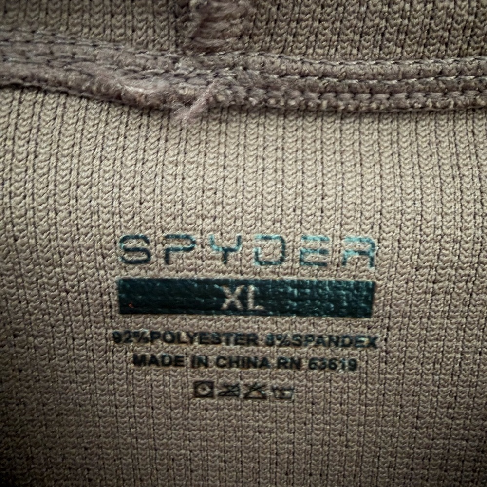 Spyder Men's Dark Brown Loungewear Hoodie - Picture 3 of 5